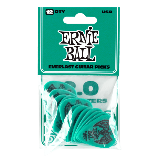 2.0MM TEAL EVERLAST PICKS 12-PACK