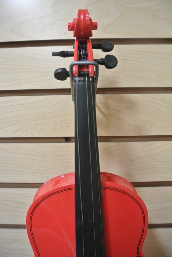 QUARTER SIZE RED VIOLIN W CASE