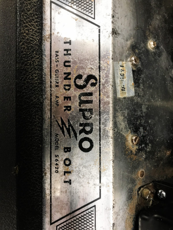 60's Supro Thunderbolt 1x15 Combo Amplifier