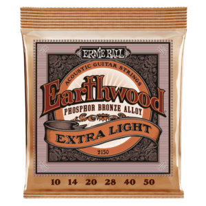 EARTHWOOD EXTRA LIGHT PHOSPHOR BRONZE ACOUSTIC GUITAR STRINGS - 10-50 GAUGE