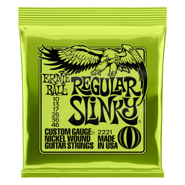 REGULAR SLINKY NICKEL WOUND ELECTRIC GUITAR STRINGS - 10-46 GAUGE