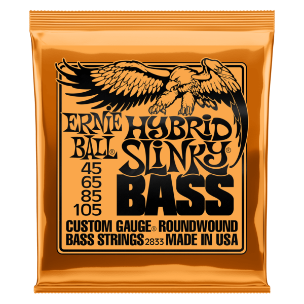 HYBRID SLINKY NICKEL WOUND ELECTRIC BASS STRINGS - 45-105 GAUGE