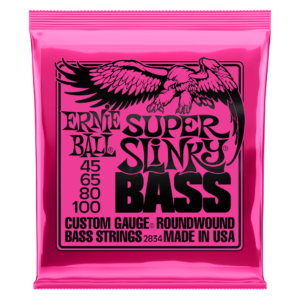 SUPER SLINKY NICKEL WOUND ELECTRIC BASS STRINGS - 45-100 GAUGE