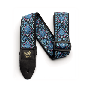 INDIGO ORCHID JACQUARD GUITAR STRAP