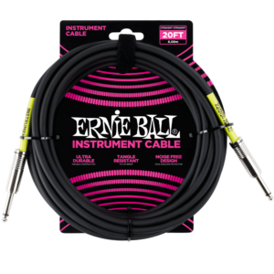 20' STRAIGHT / STRAIGHT INSTRUMENT CABLE - BLACK