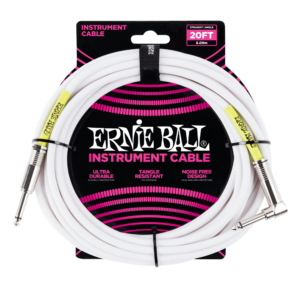 20' STRAIGHT / ANGLE INSTRUMENT CABLE - WHITE